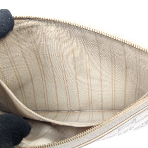 LOUIS VUITTON Damier Azur Neverfull Pouch - Picture 8 of 13